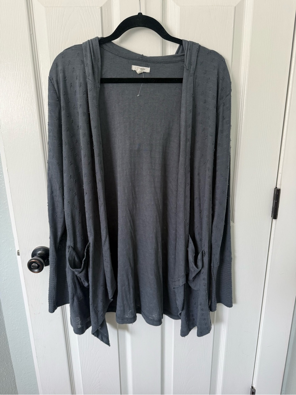 Maurices Gray Hooded Cardigan 0X